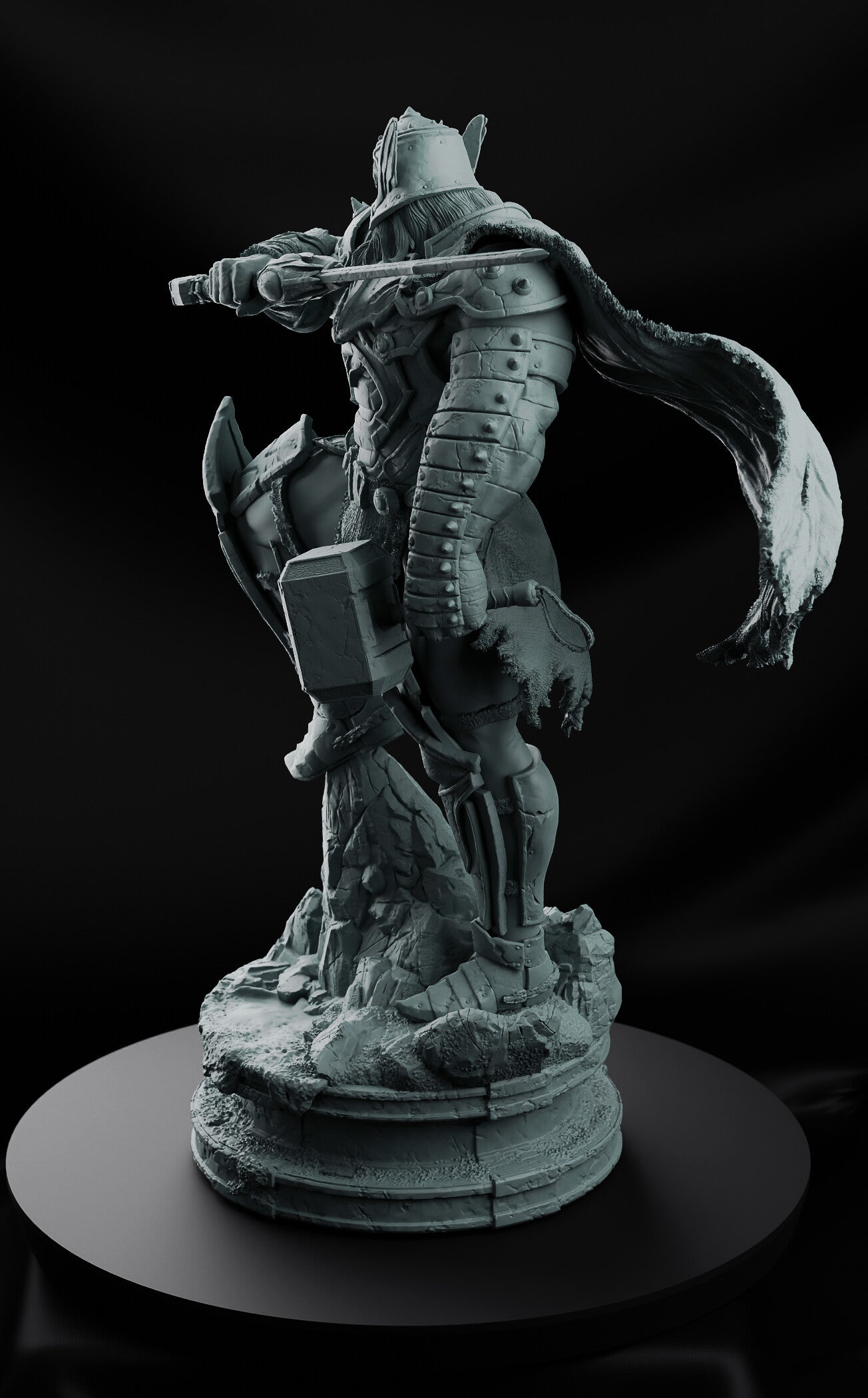 1:12 Lightning-Wielding Ruler | 3D Printed Resin Garage Kit Figure | CA 3D Studios