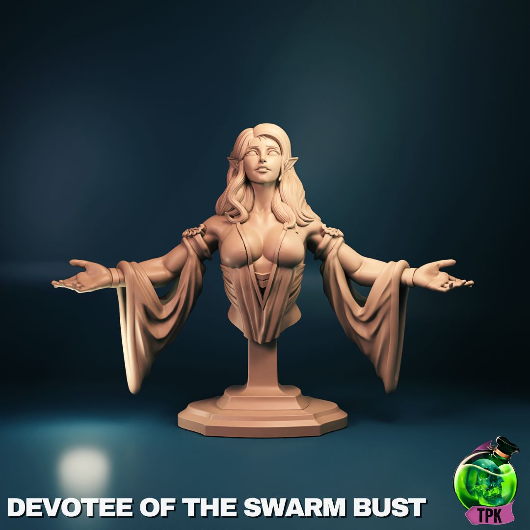 Devotee of the Spider Goddess | Tabletop Gaming Mini or Display Figure | TPKLab - Tattles Told 3D