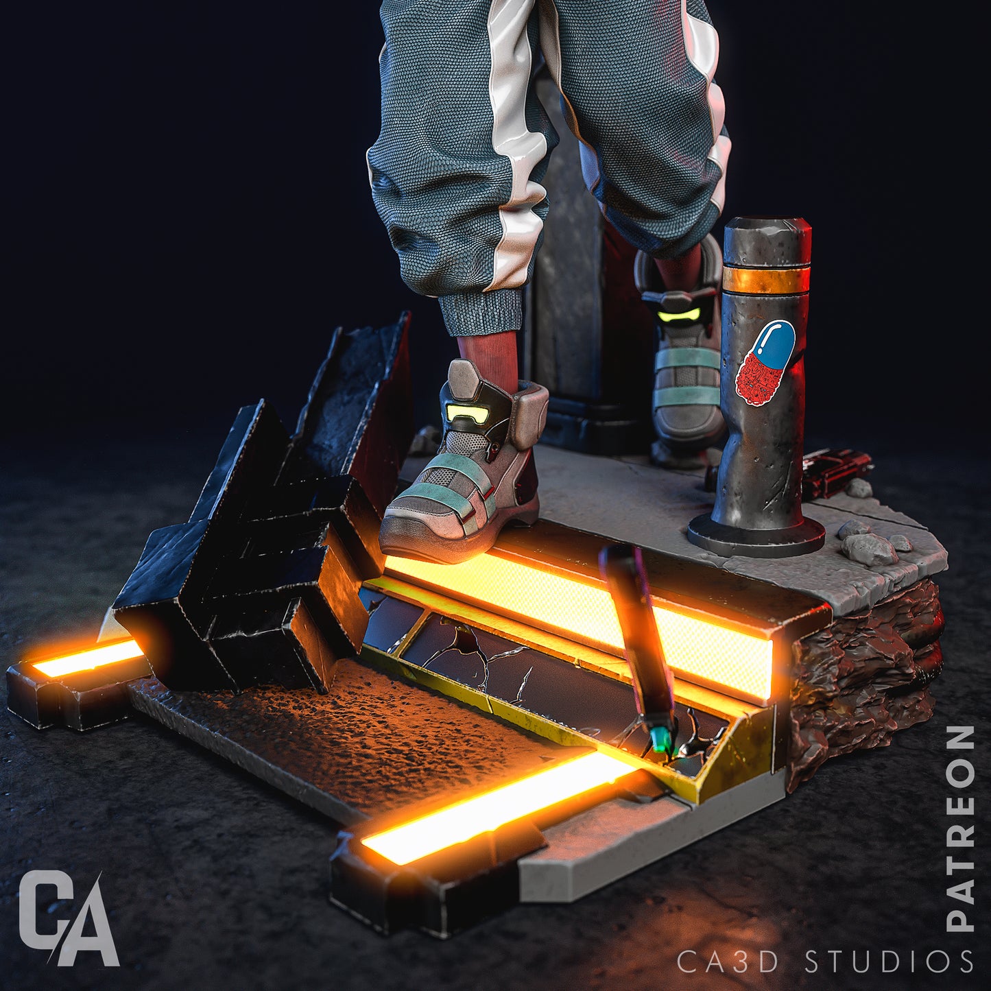 1:12 Impulse Trigger | Resin Garage Kit Figure Game Anime Fan Art | CA 3D Studios