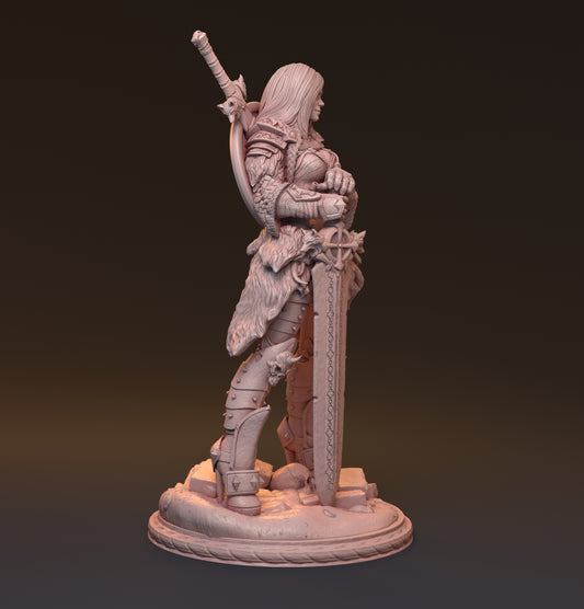 Gaedel and Bastor-Tan, Pin Up Diorama | D&D TTRPG Miniature | Hardwitch Games