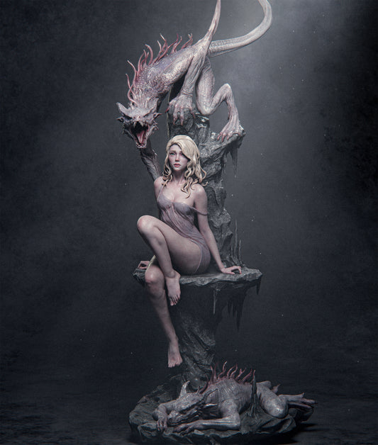 1:12 Elegy of the Wyrm | Resin Garage Kit Original Character | CA 3D Studios