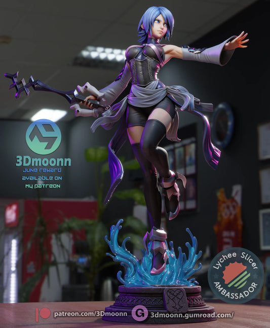 1:12 Water and Shadow | Anime Resin Garage Kit | 3Dmoonn