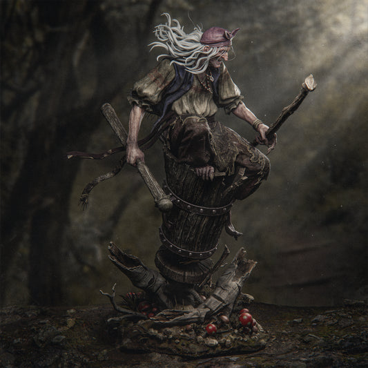 1:12 Baba Yaga | Resin Garage Kit Figure Folklore | CA 3D Studios