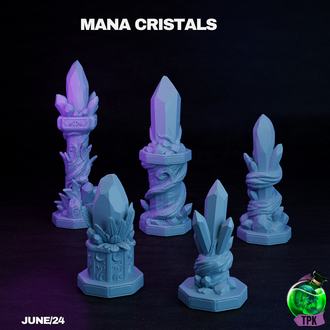 Mana Crystals Scatter | Tabletop Gaming Mini | TPKLab