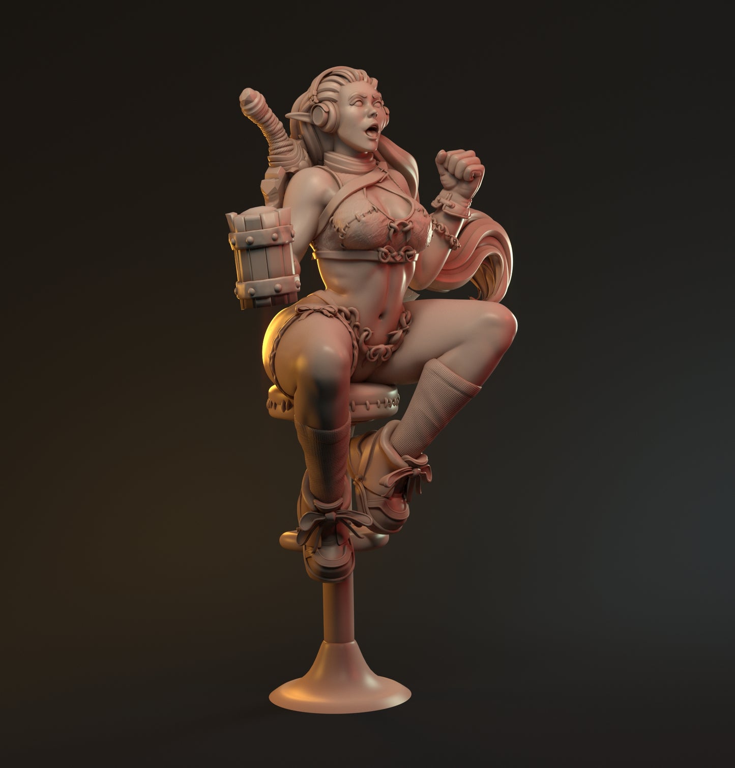 Cheerleader | D&D TTRPG Miniature | Hardwitch Games