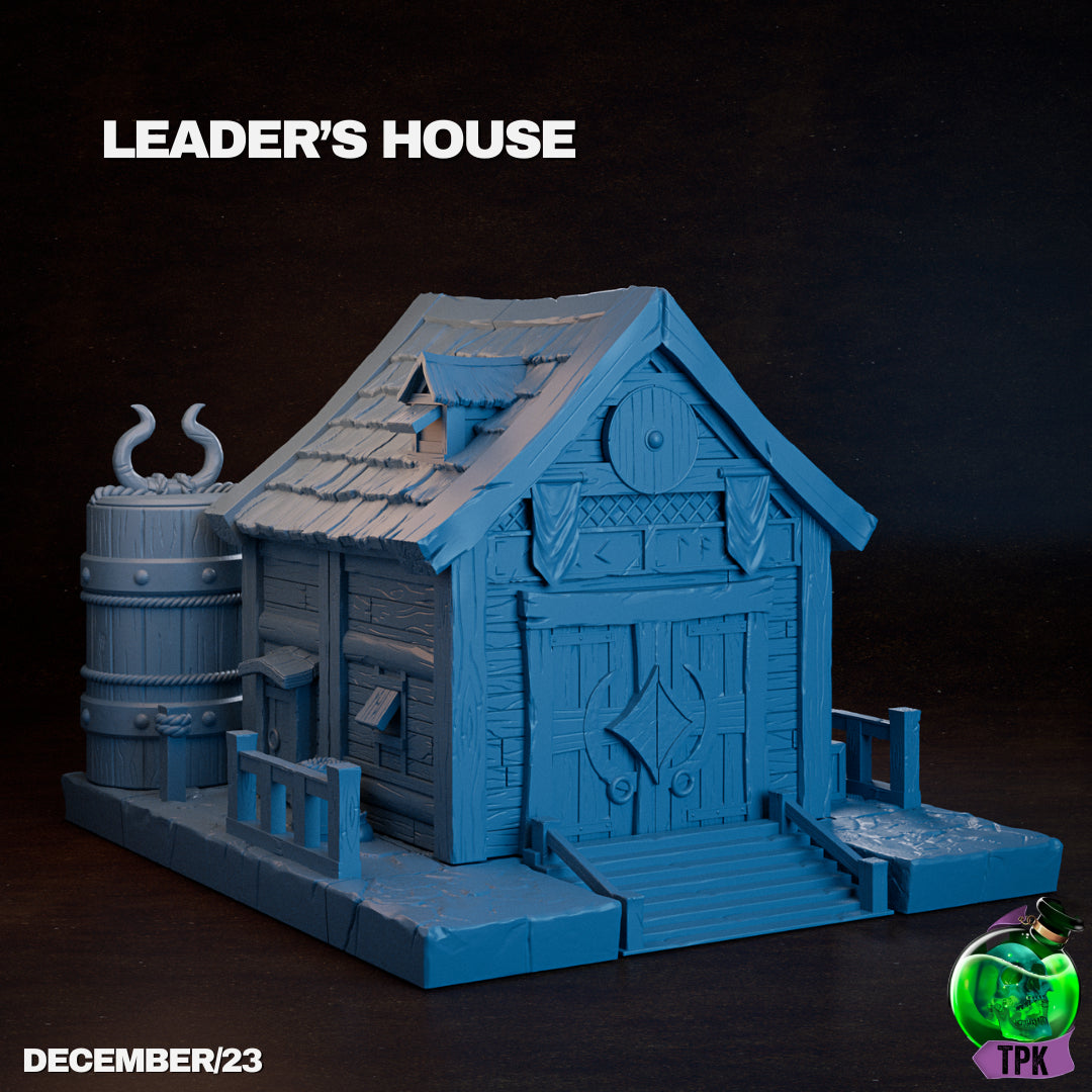 Leader's House Terrain | Tabletop Gaming Mini | TPKLab
