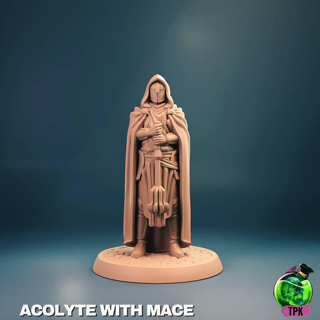 Three Acolytes | Tabletop Gaming Mini or Display Figure | TPKLab - Tattles Told 3D