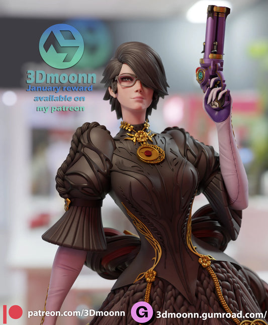 1:12 Witch with Guns | Anime Resin Garage Kit | 3Dmoonn