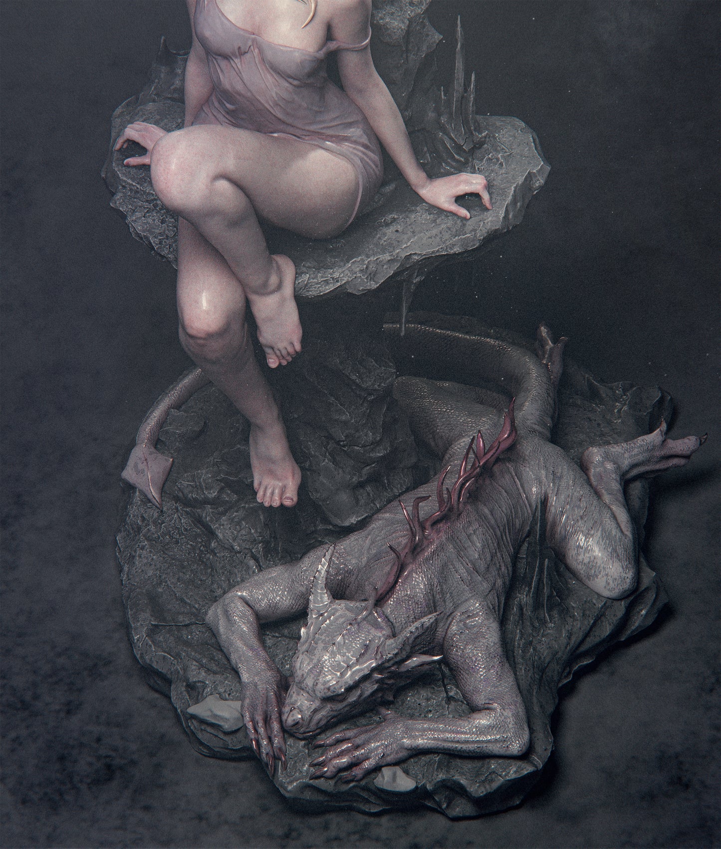 1:12 Elegy of the Wyrm | Resin Garage Kit Original Character | CA 3D Studios