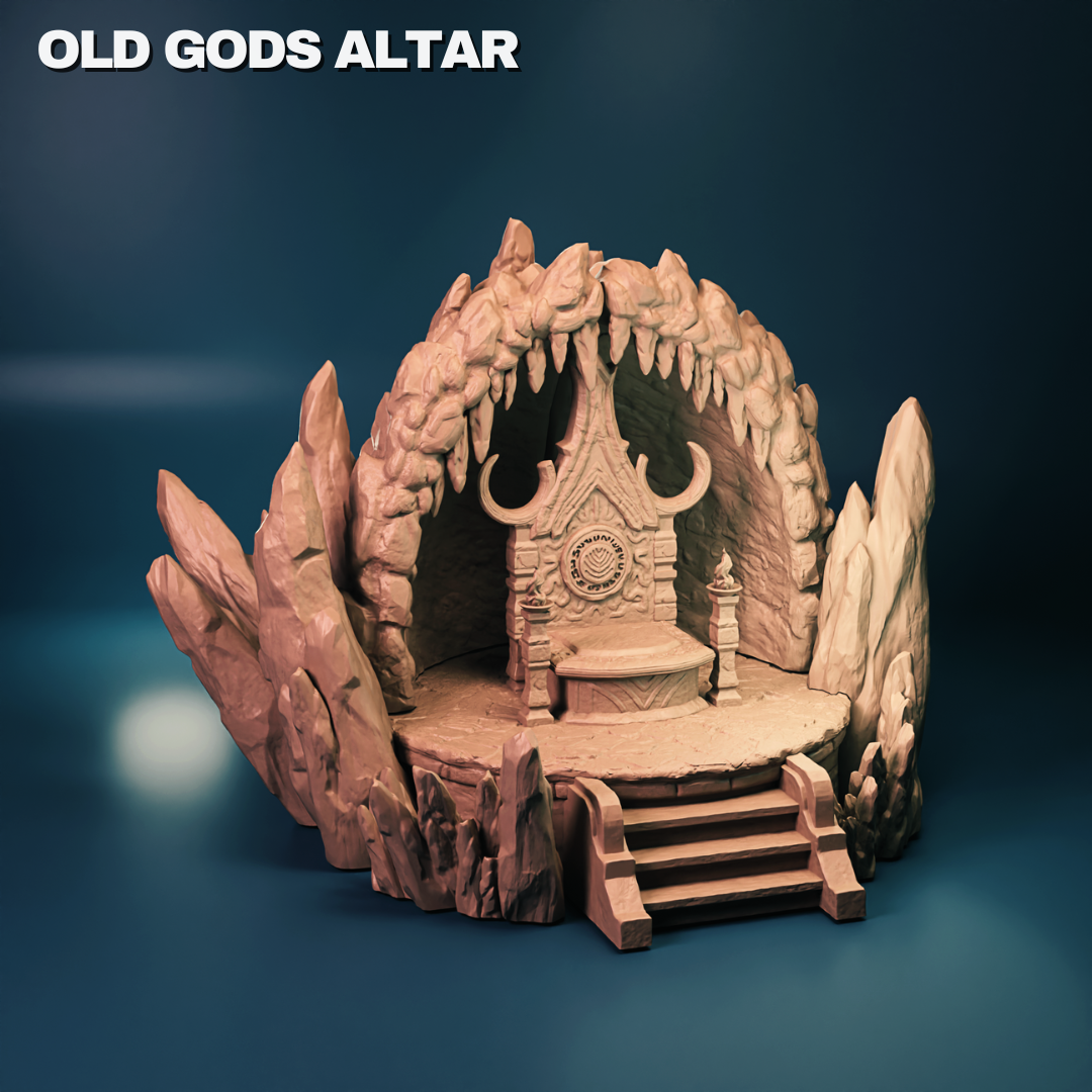 Old Gods Altar Terrain | Tabletop Gaming Mini | TPKLab - Tattles Told 3D