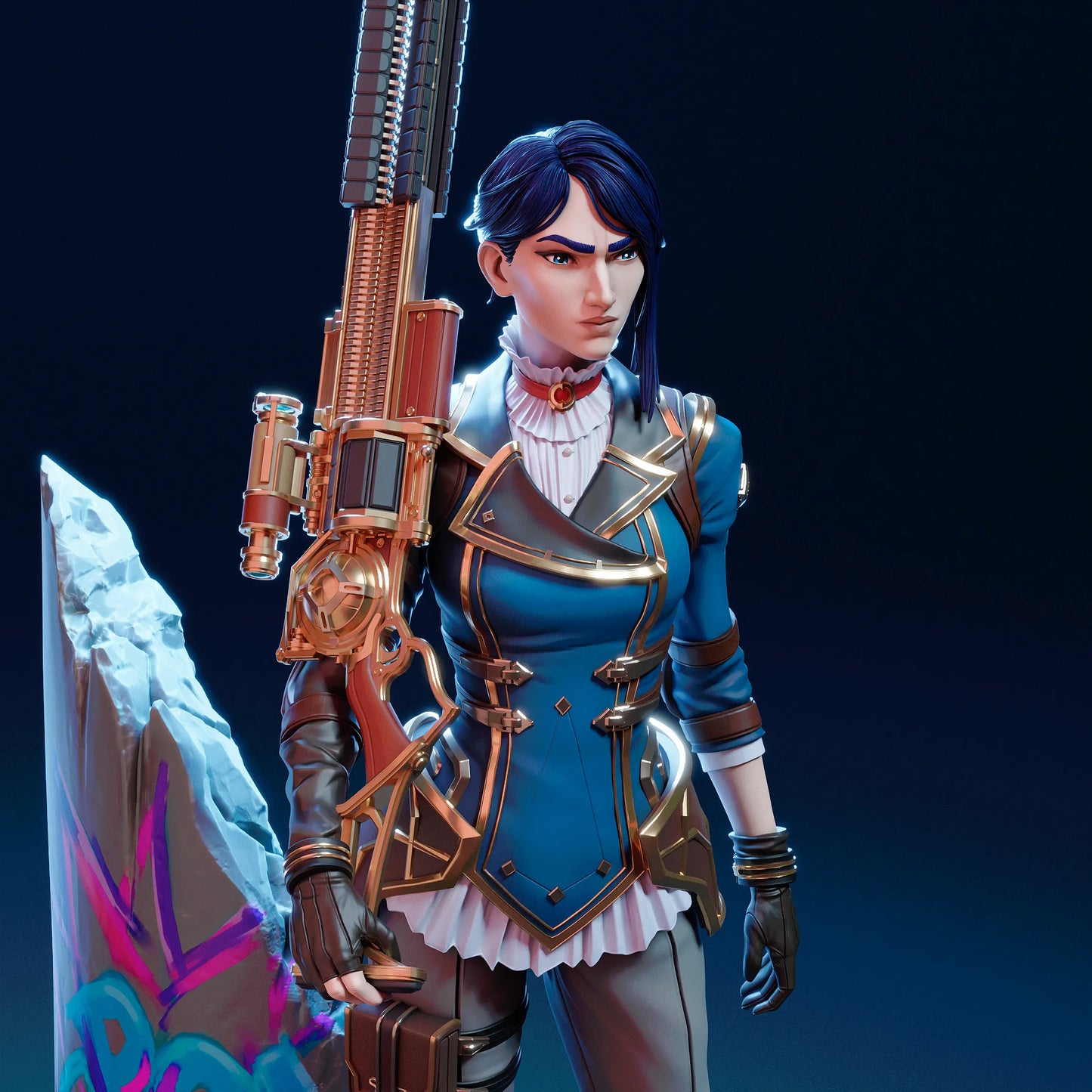 1:12 Hextech Marksman | Resin Garage Kit Figure Show Game Fan Art | CA 3D Studios