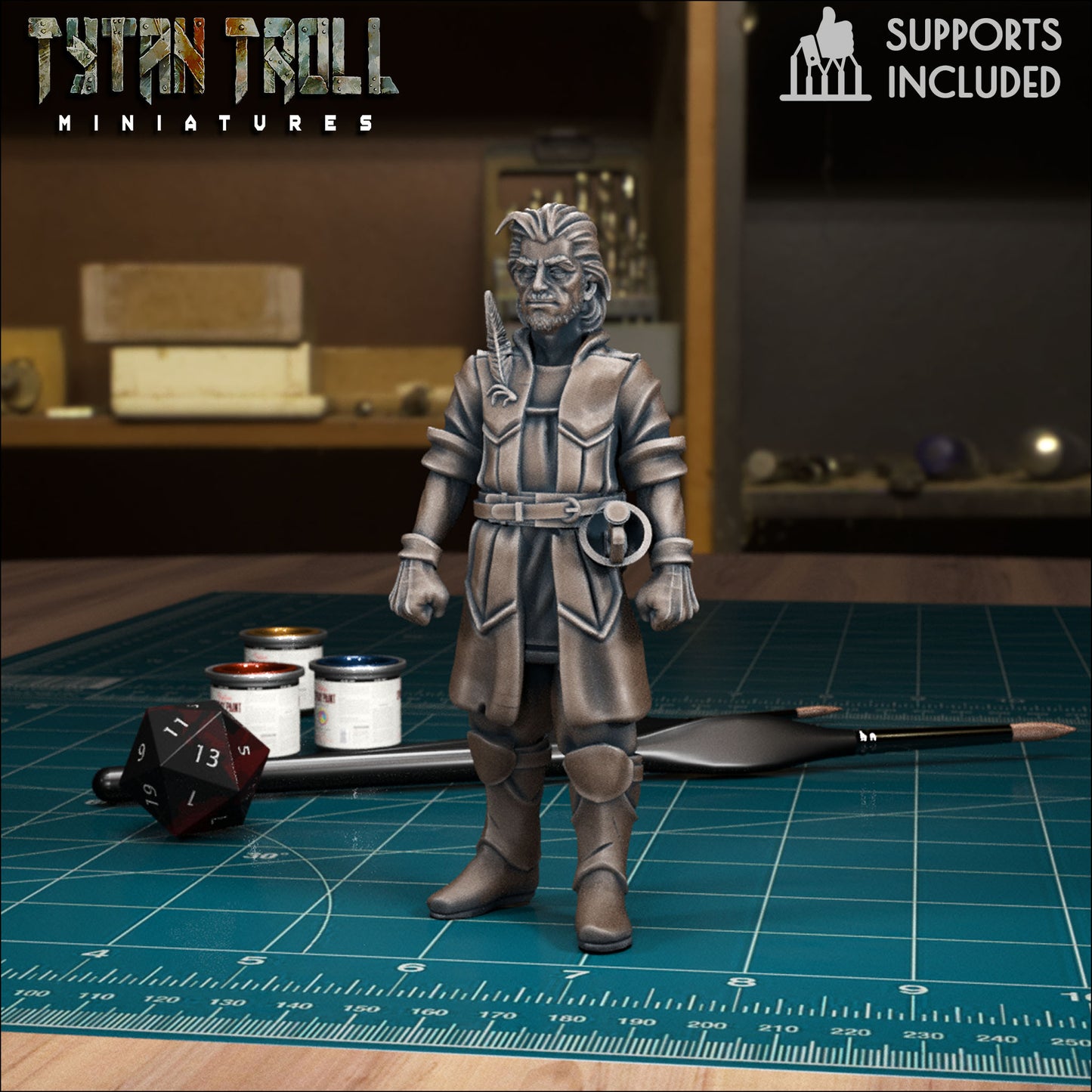 CoS Adrian Martikov | D&D TTRPG Mini | TytanTroll Miniatures