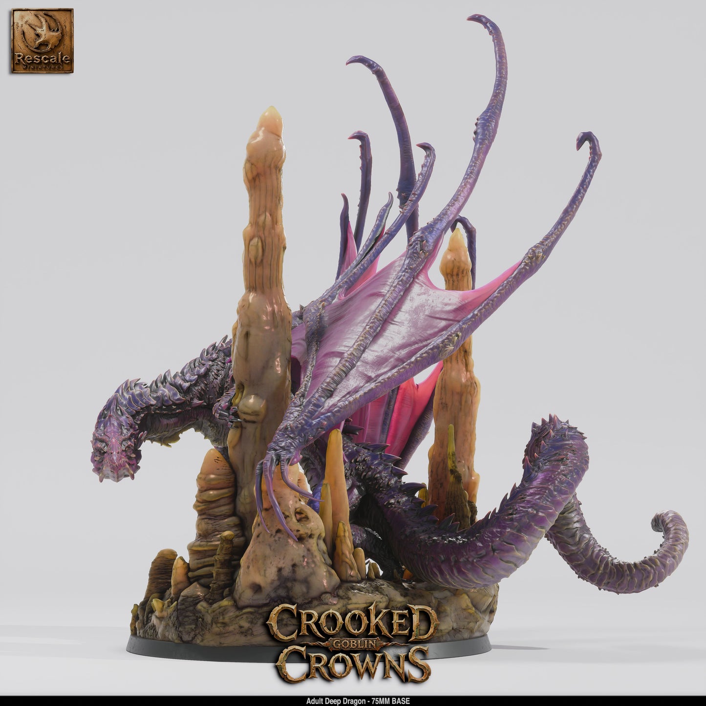 Adult Deep Dragon | D&D TTRPG Mini | Rescale Miniatures