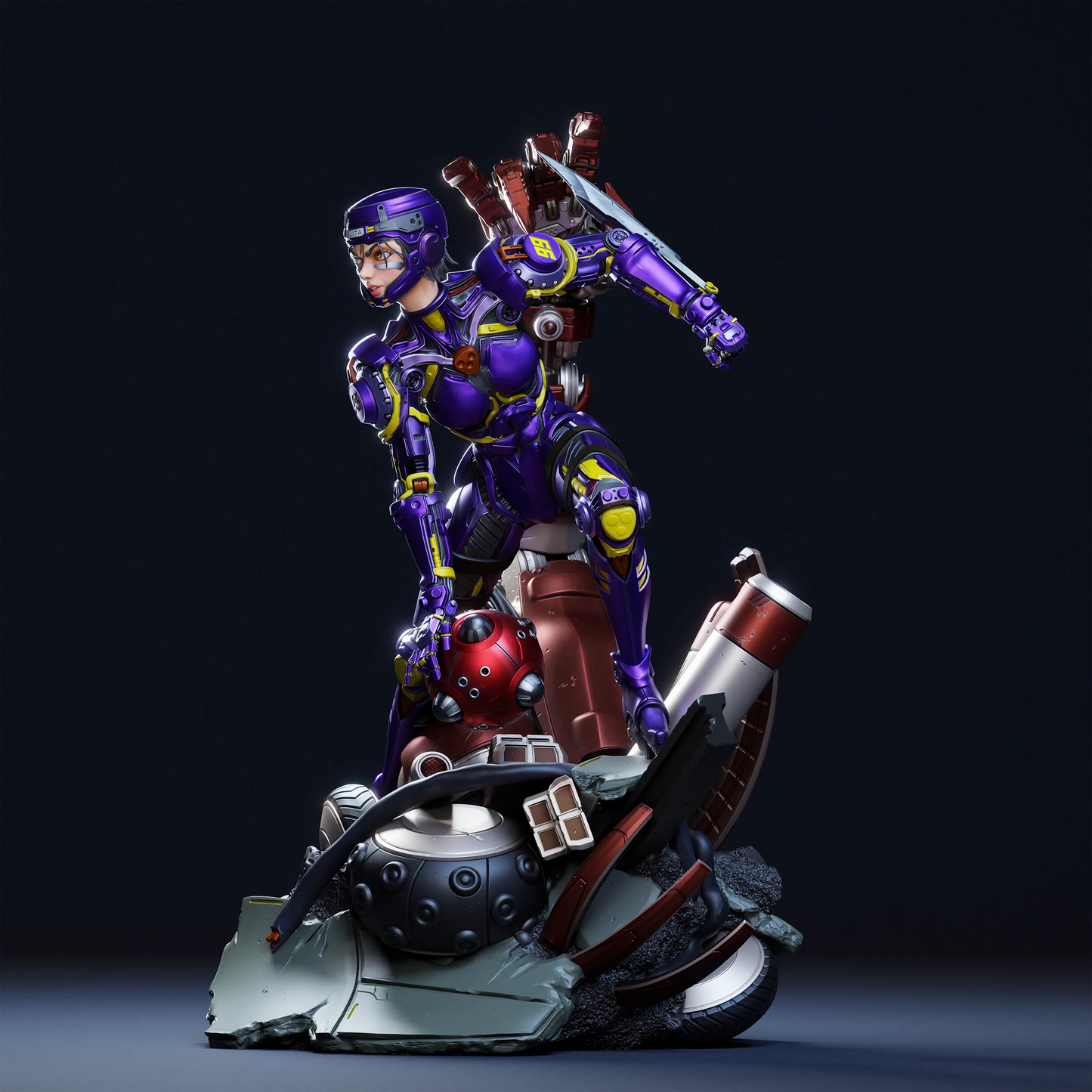 1:12 Motorball Angel | Resin Garage Kit Figure Anime Manga Fan Art | CA 3D Studios