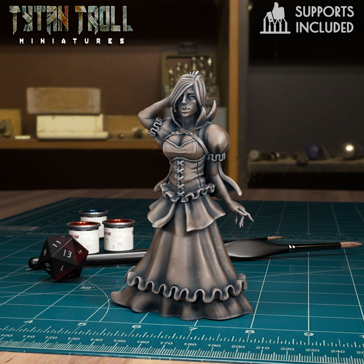CoS Anastrasya Karelova | D&D TTRPG Mini | TytanTroll Miniatures