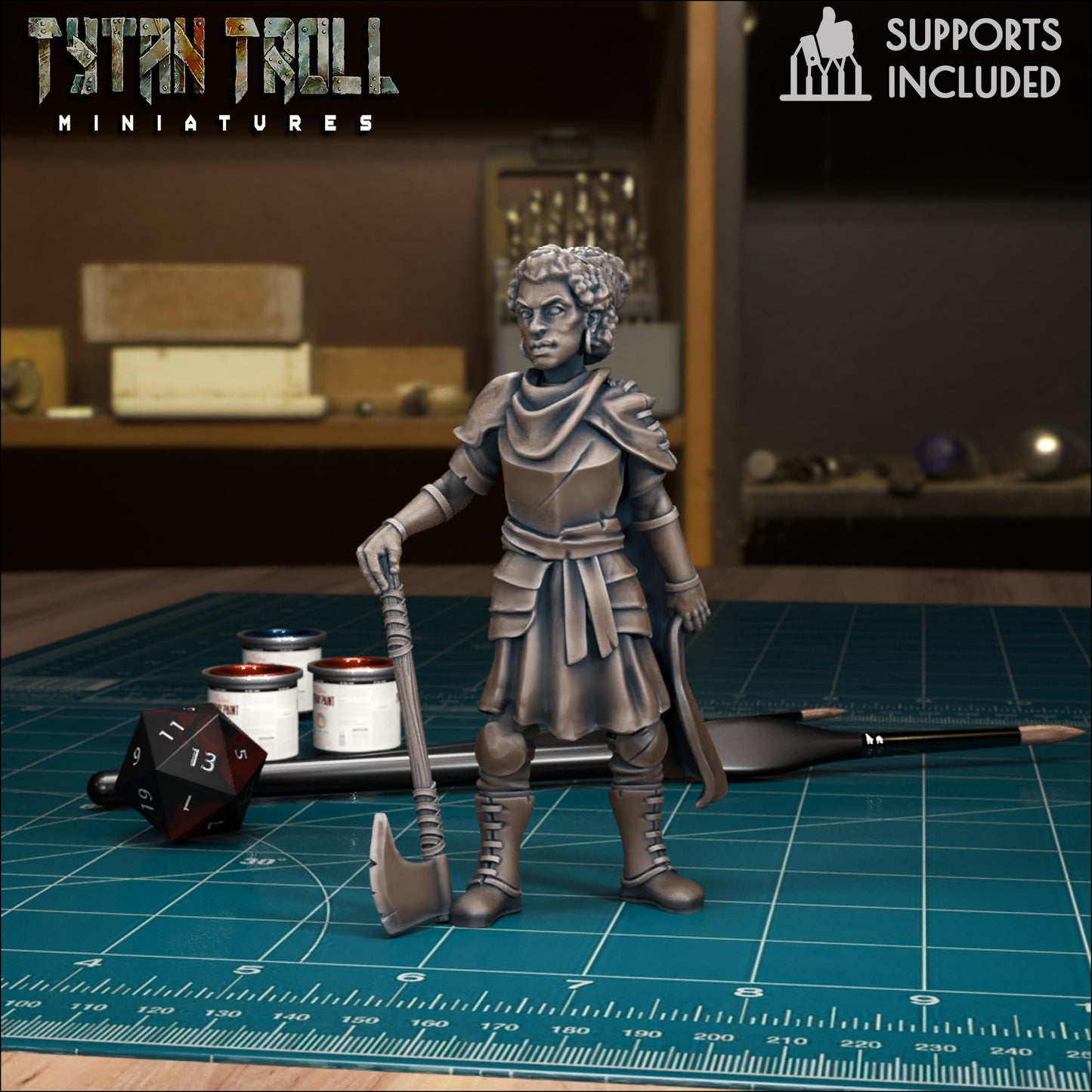 CoS Anna Krezkova | D&D TTRPG Mini | TytanTroll Miniatures