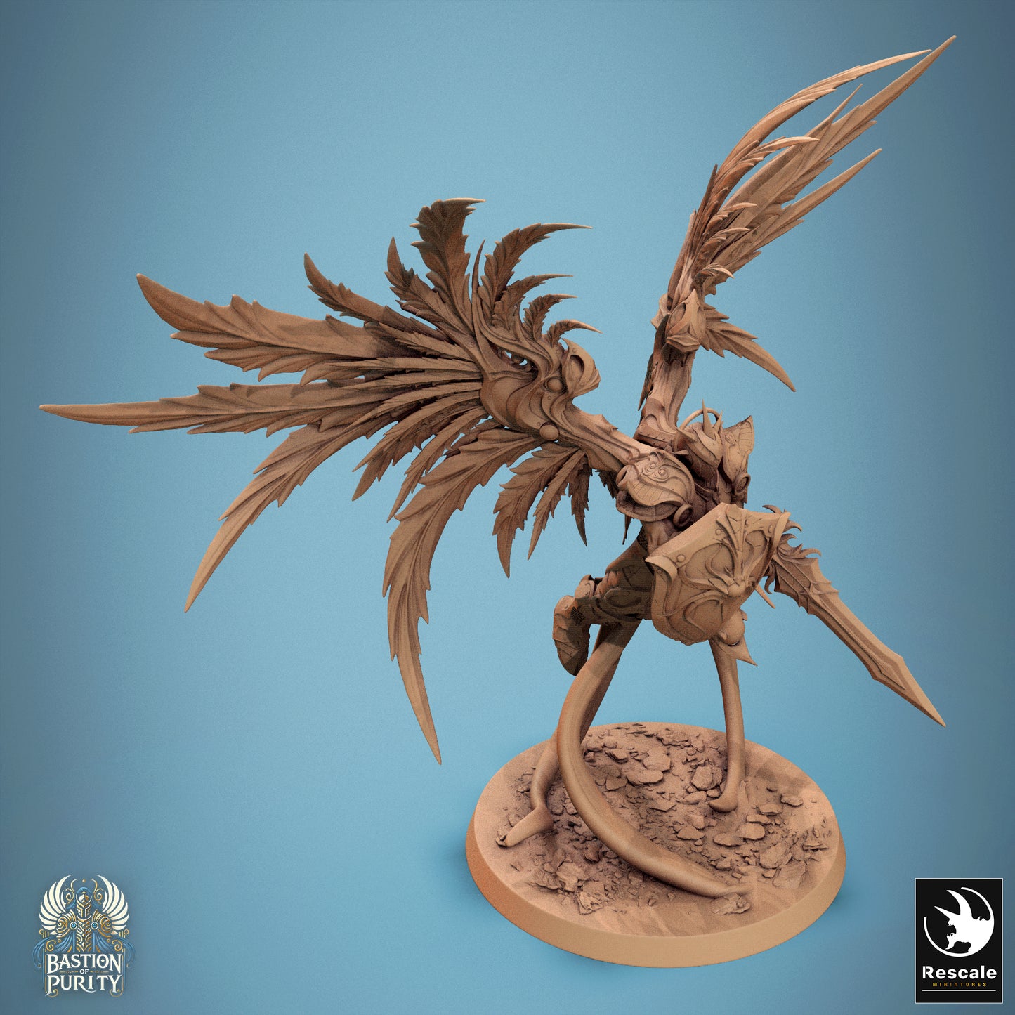 Aurelian Skyblade, Bastion of Purity Warband | D&D TTRPG Miniature | Rescale Miniatures