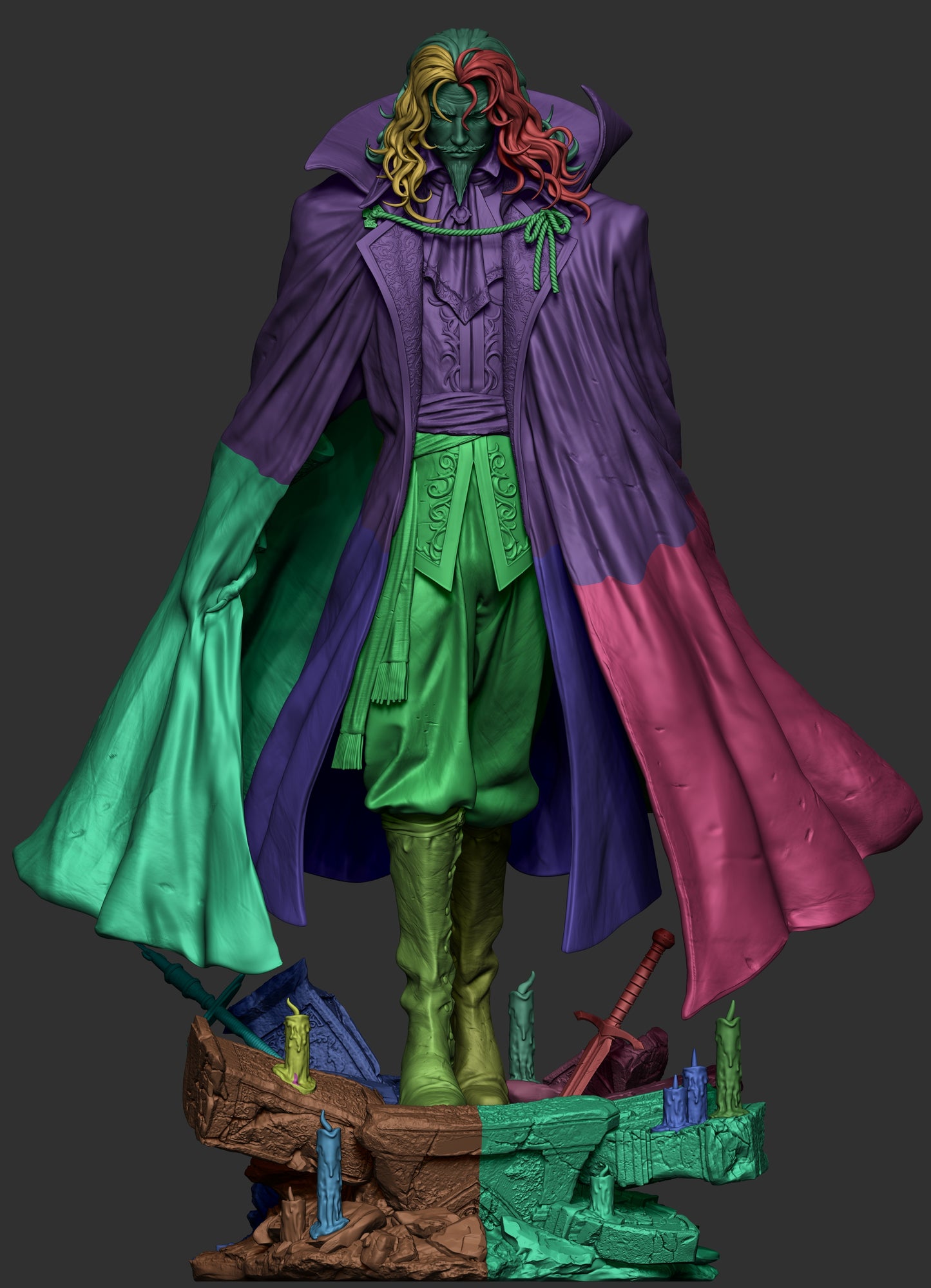 1:12 Vampire King | Resin Garage Kit Game Fan Art | CA 3D Studios