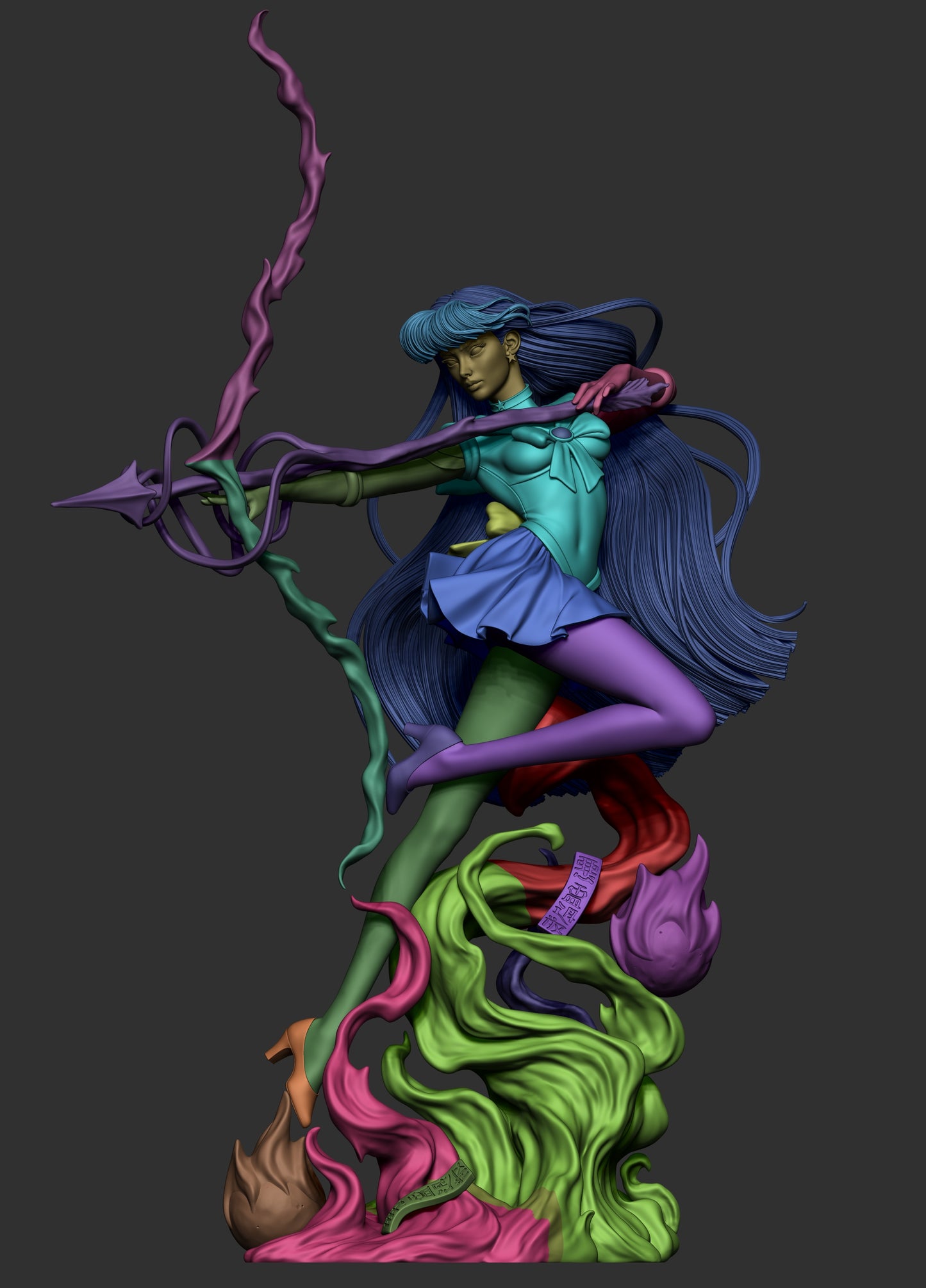 1:12 Fire Sailor | 3D Printed Resin Garage Kit Figure | CA 3D Studios