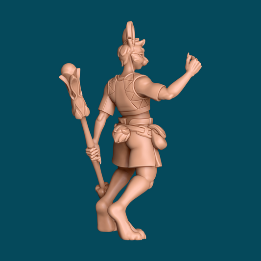 Frederick, a Harengon Monk | TTRPG D&D Miniature | Awkward Penguin Minis