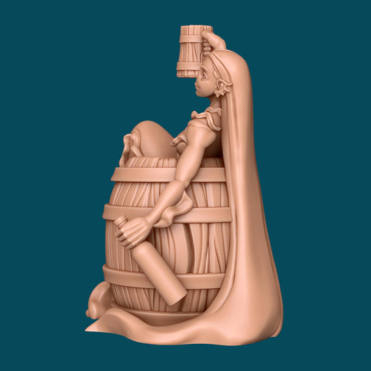 Vanessa, a tipsy siren | D&D TTRPG Miniature | Awkward Penguin Minis