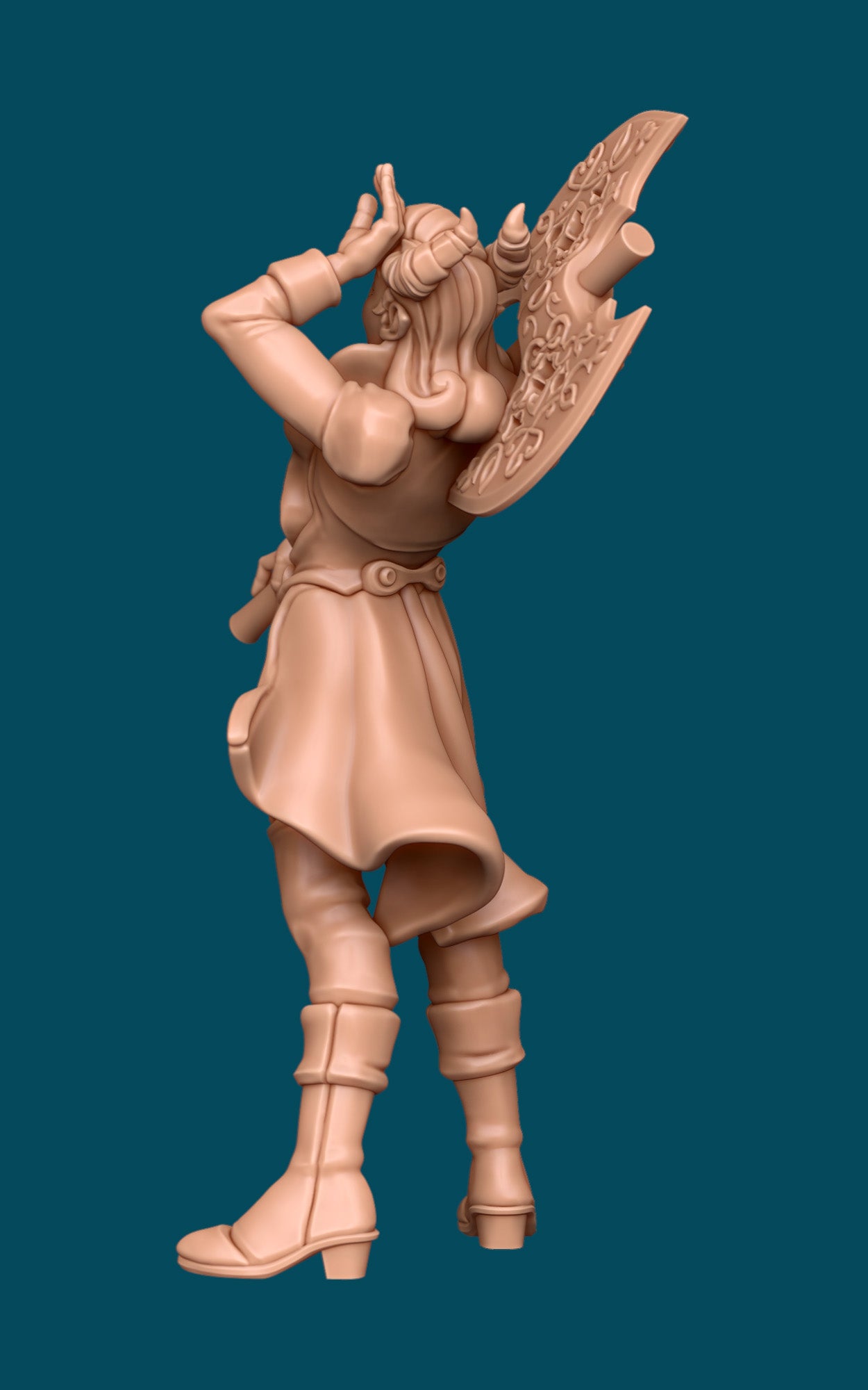 Cassian, a Theatrical Barbarian | TTRPG D&D Miniature | Awkward Penguin Minis