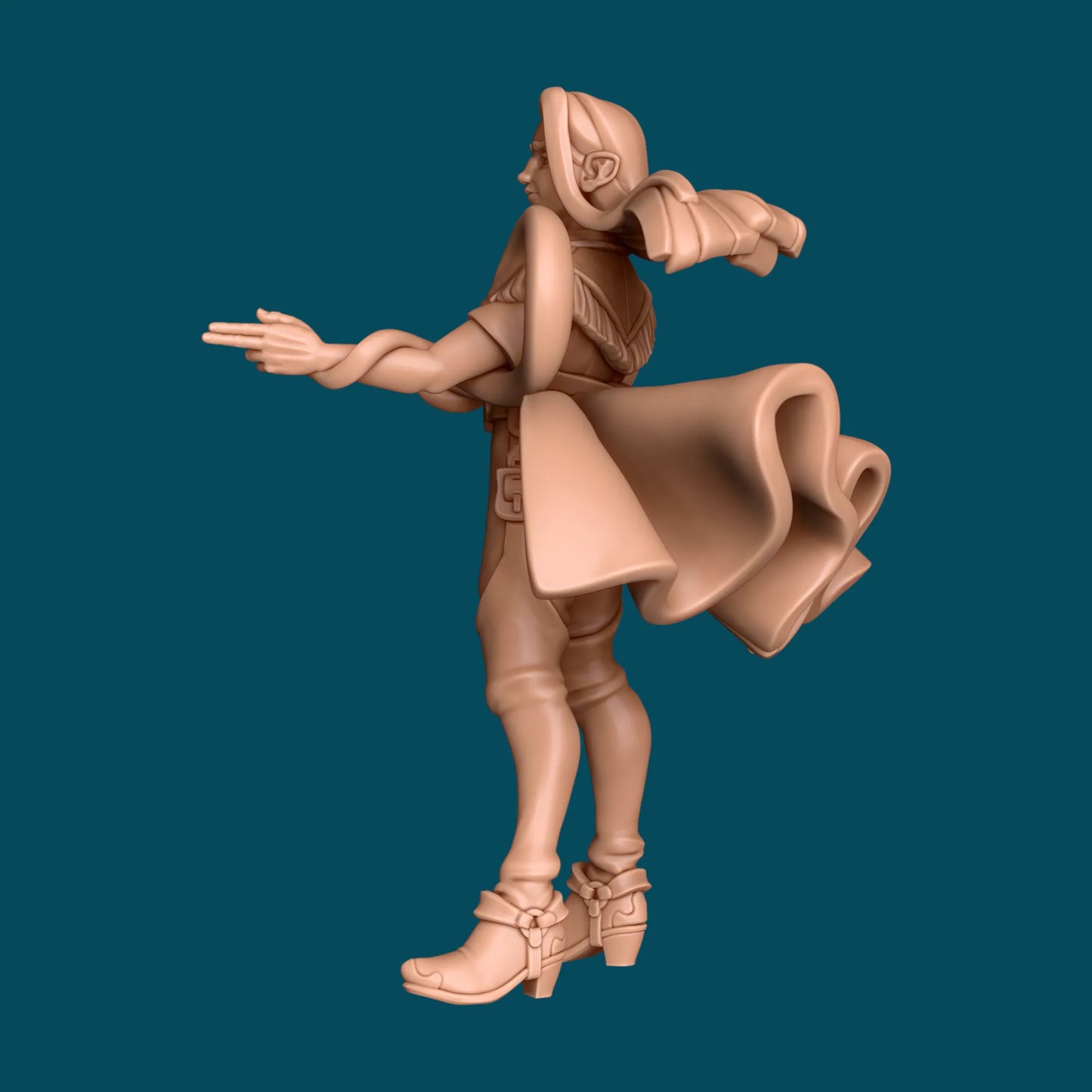 Marzipan, a Catty Warlock | TTRPG D&D Miniature | Awkward Penguin Minis