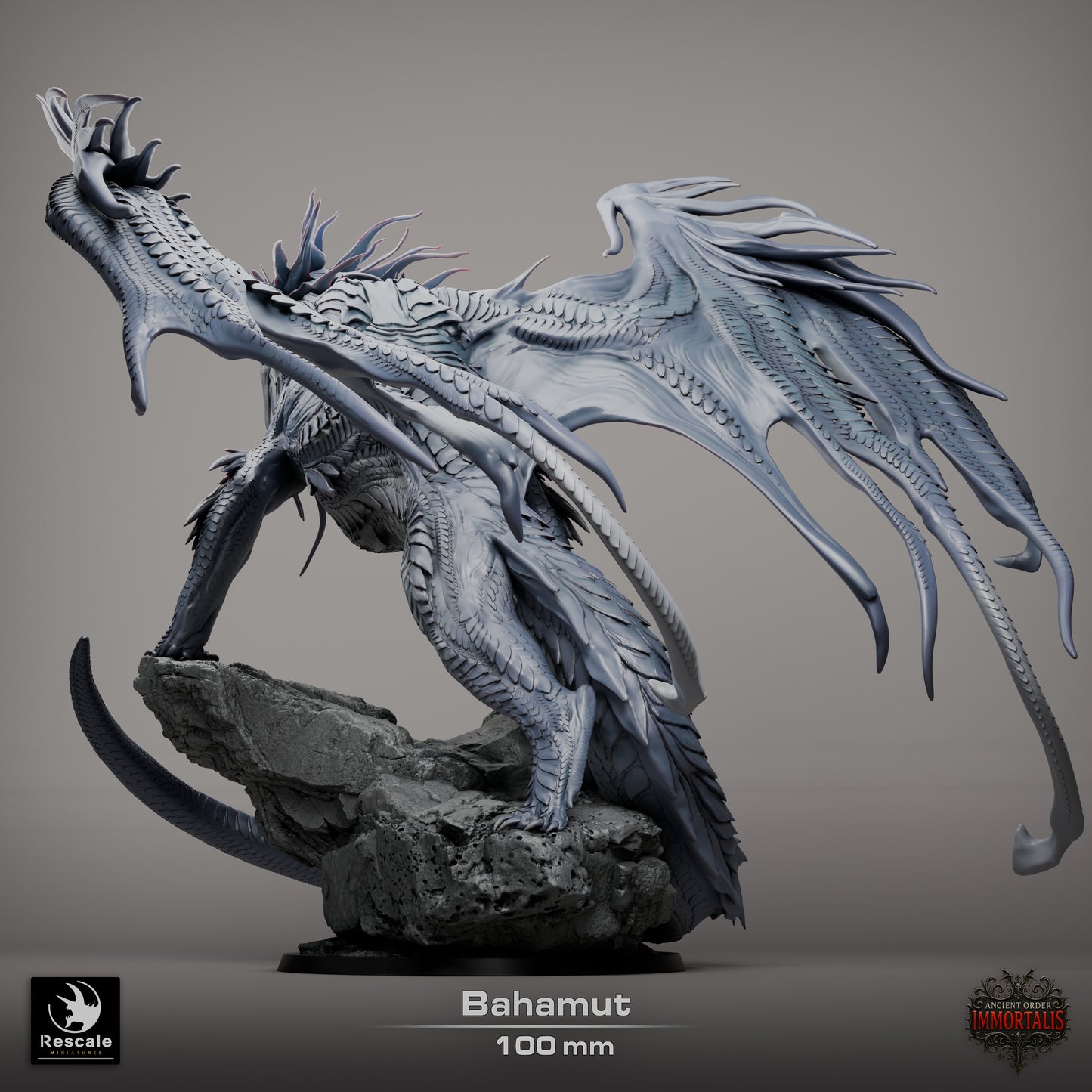 Bahamut, God of Justice | D&D TTRPG Dragon Miniature | Rescale Miniatures