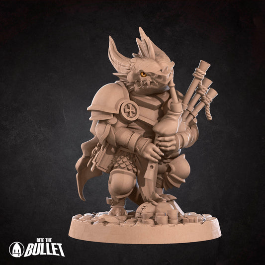 Kobold Bardbarian | D&D TTRPG Miniature | Bite the Bullet