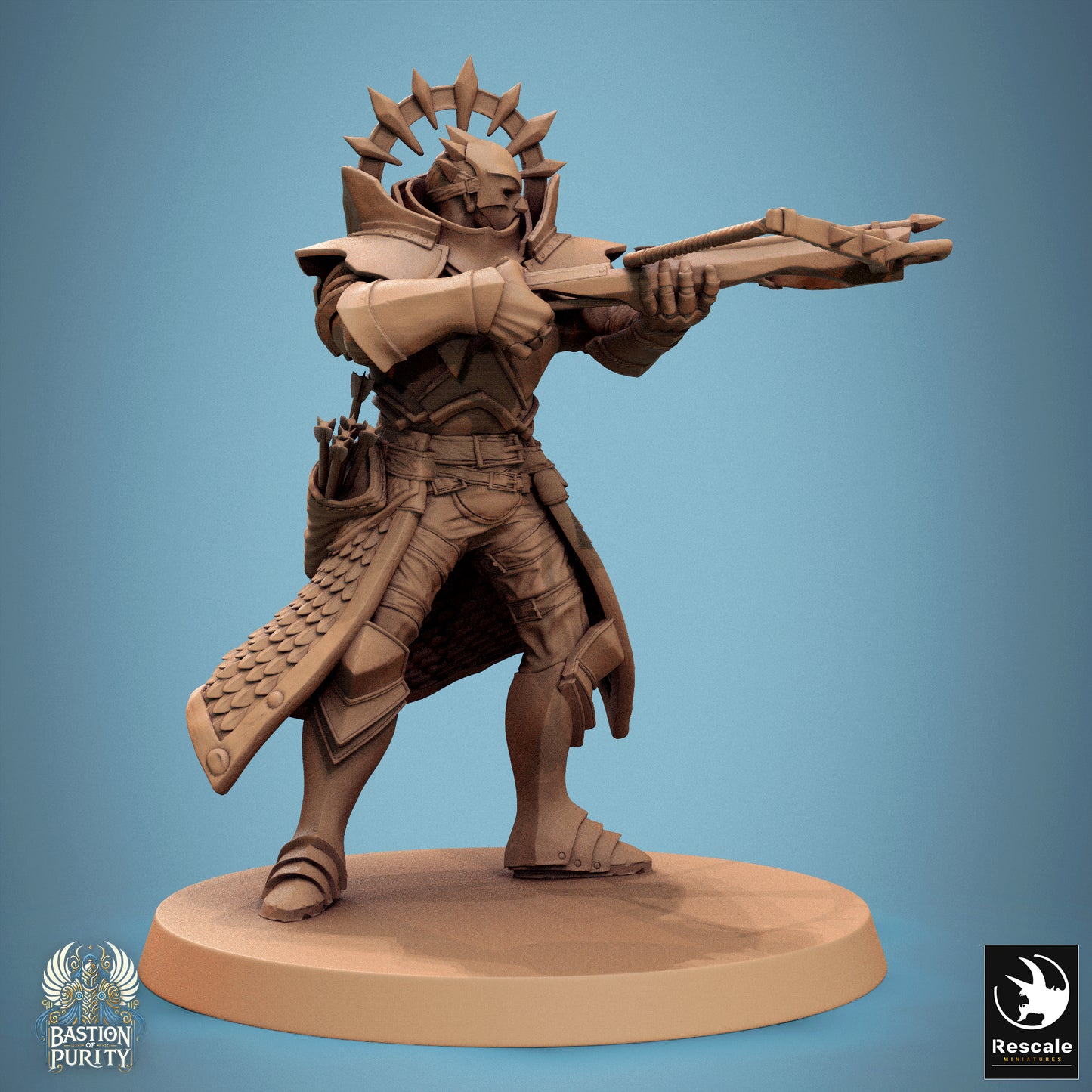 Aeterna Infantry Archers, Bastion of Purity Warband | D&D TTRPG Miniature | Rescale Miniatures