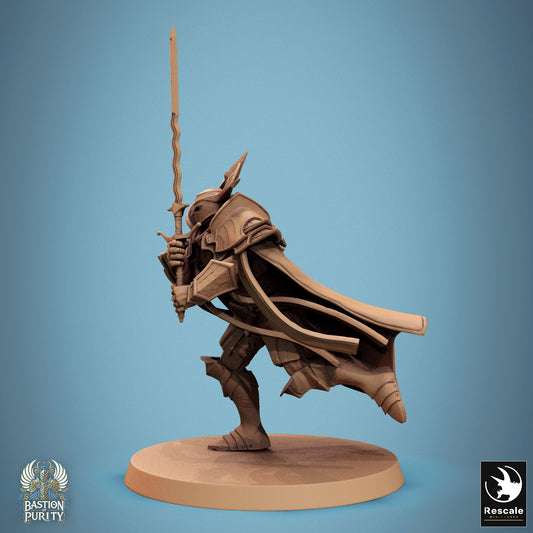 Aeterna Infantry General, Bastion of Purity Warband | D&D TTRPG Miniature | Rescale Miniatures