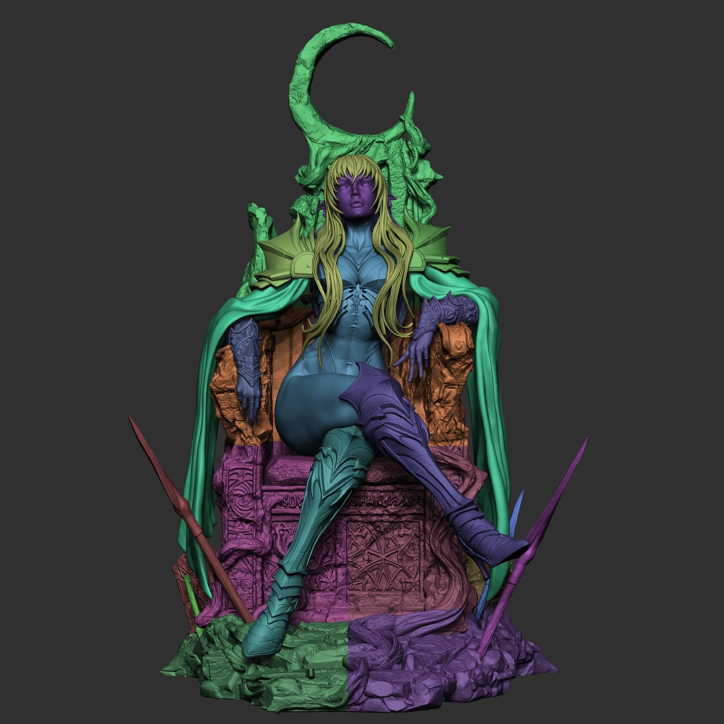 1:12 The Underworld's Grand Matriarch | 3D Printed Resin Garage Kit Figure | CA 3D Studios