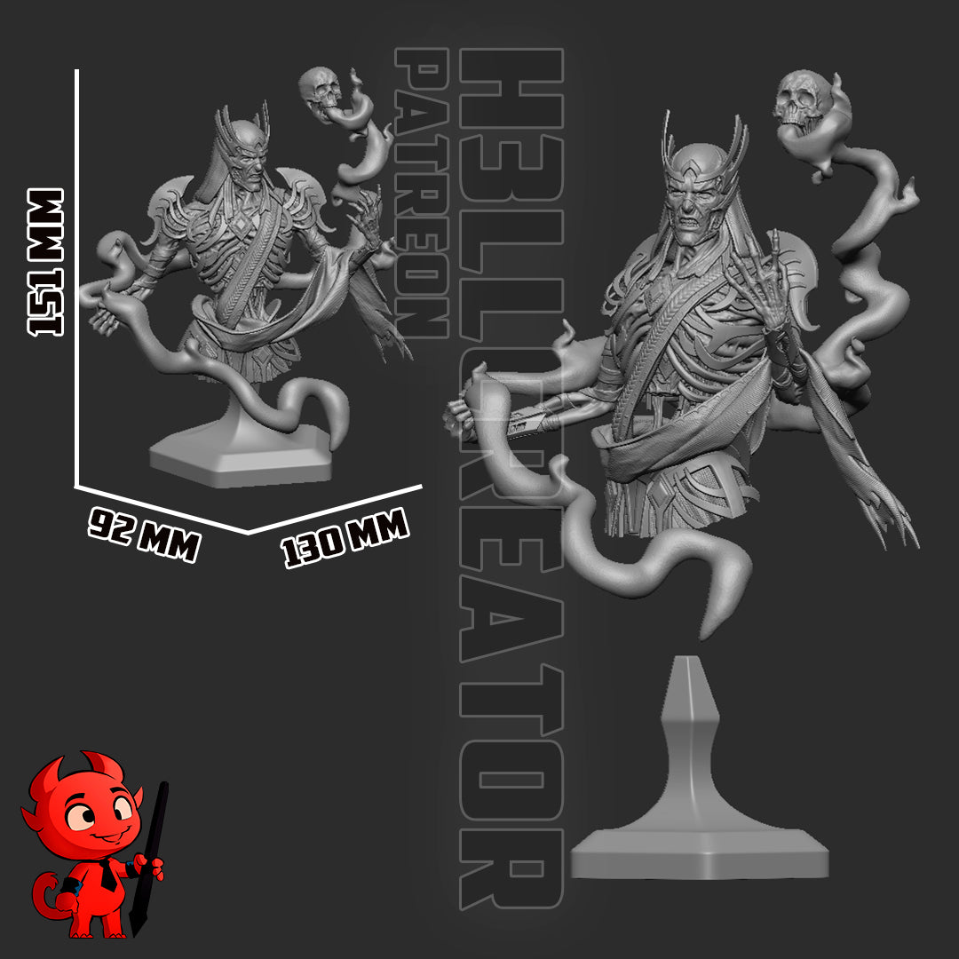 1:12 Lord of Whispers | Resin Garage Kit Figure Game Fan Art | h3LL creator