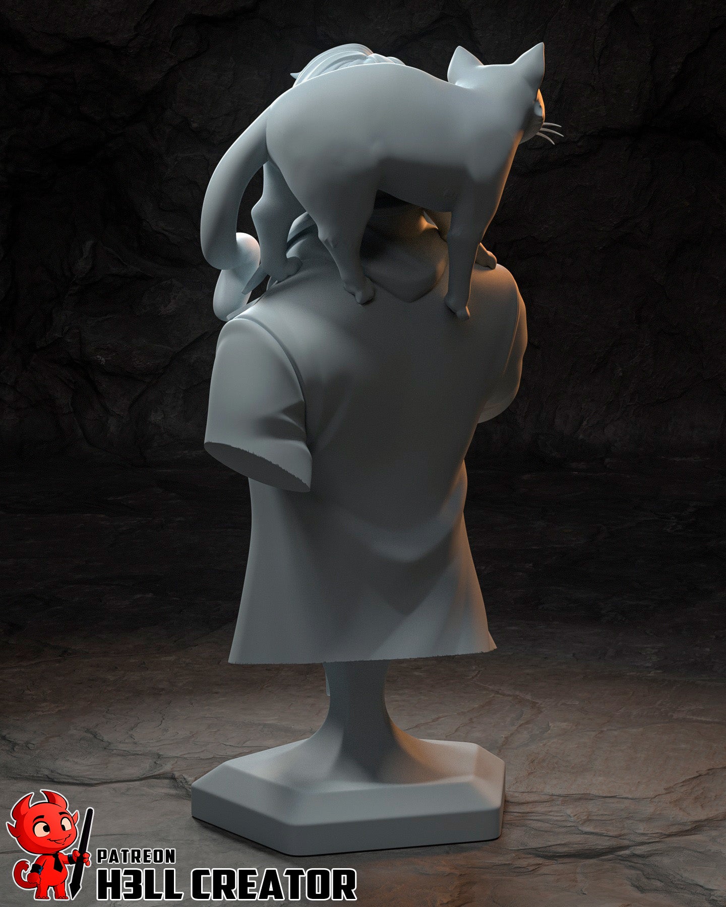 Arcane Fire Mage | Resin Garage Kit Figure Game Fan Art | h3LL creator