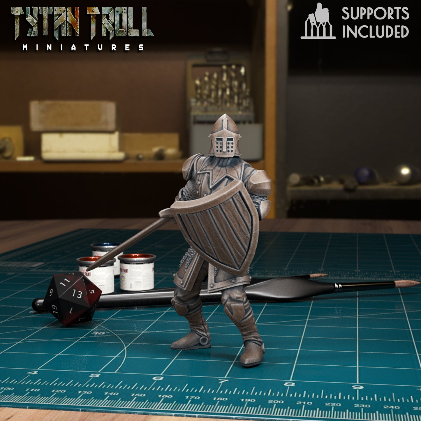 CoS Castle Soldiers | D&D TTRPG Mini | TytanTroll Miniatures