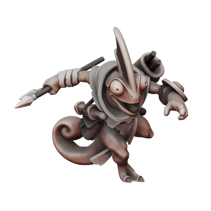 Chameleon Lizardfolk Collection | D&D TTRPG Miniature | Manuel Boria