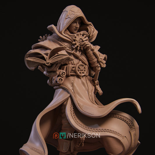 Elf Priest | Tabletop and Display Scales | D&D TTRPG Fantasy Miniature | Nerikson