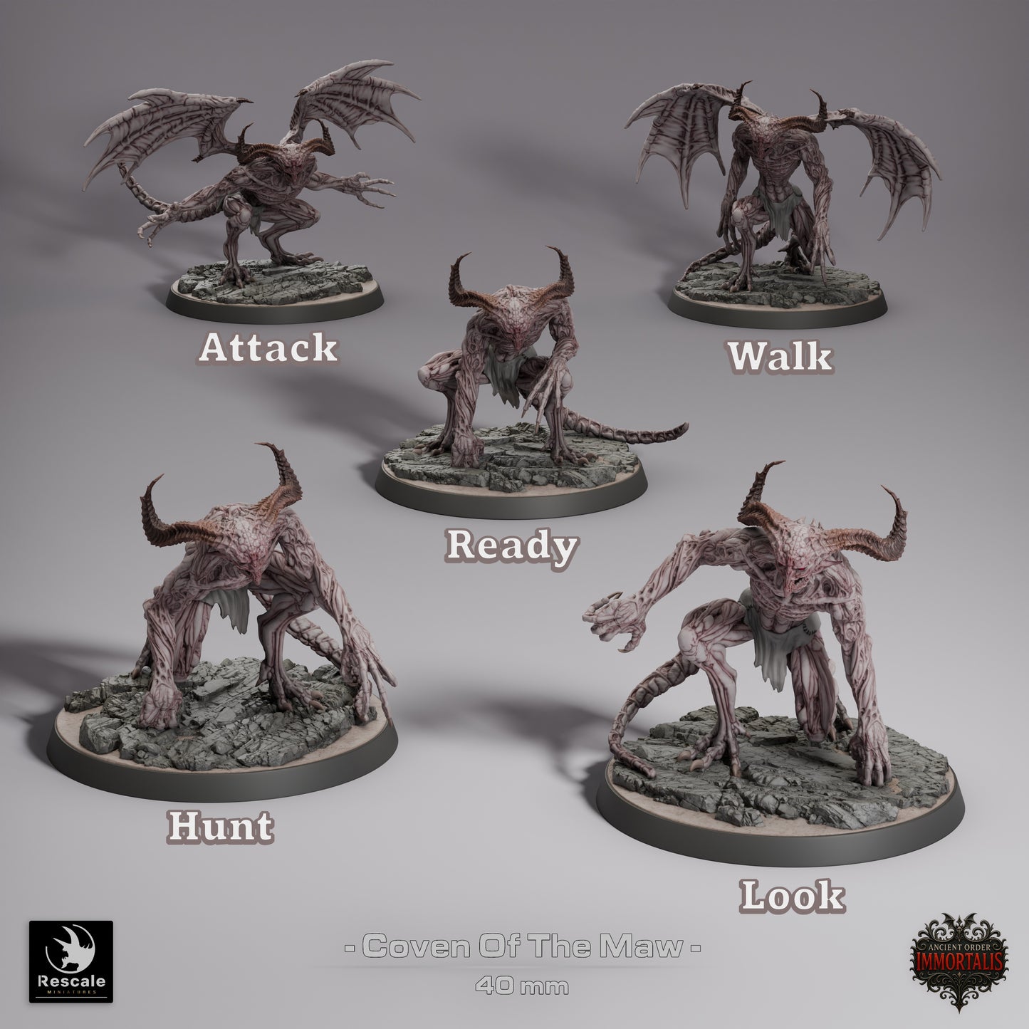 Coven of the Maw, Ancient Order Immortalis | D&D TTRPG Miniature | Rescale Miniatures