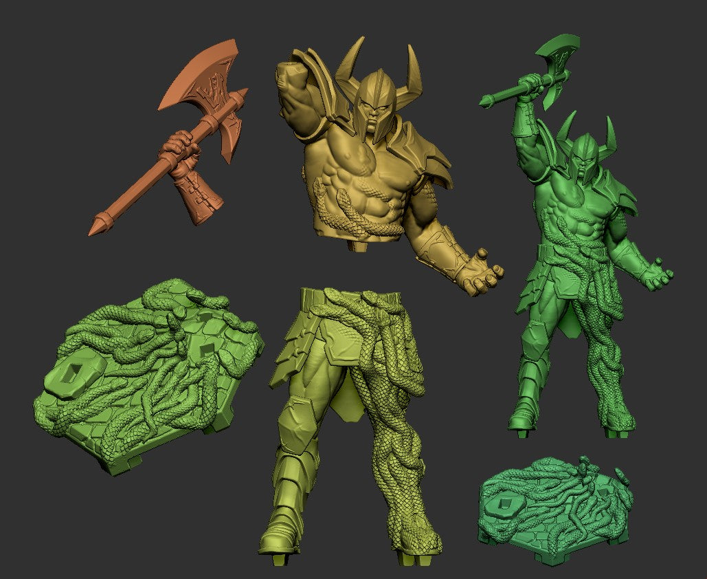 Cobra Inferno Origins | D&D TTRPG Miniature | Dragun Studios