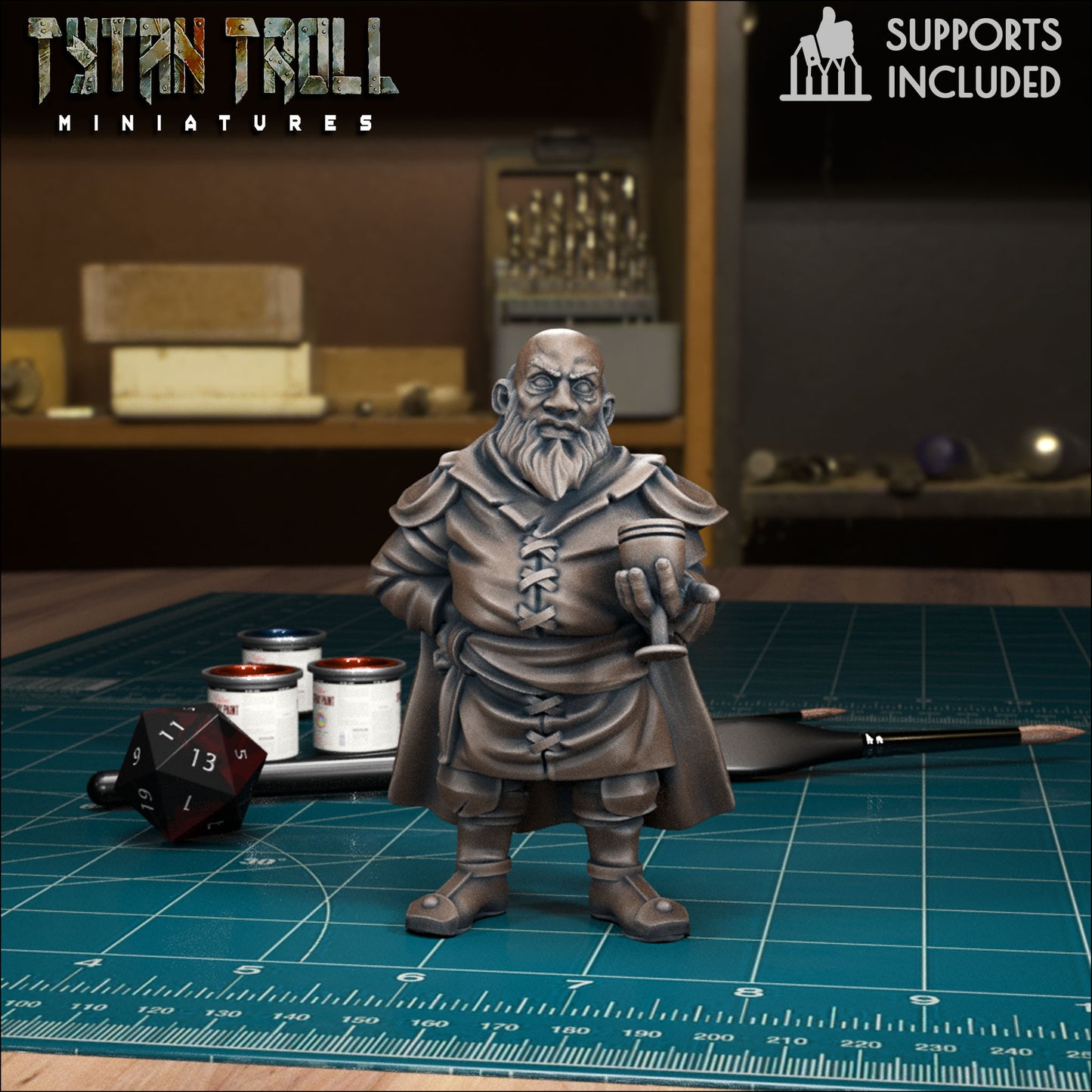 CoS Dimitri Krezkov | D&D TTRPG Mini | TytanTroll Miniatures