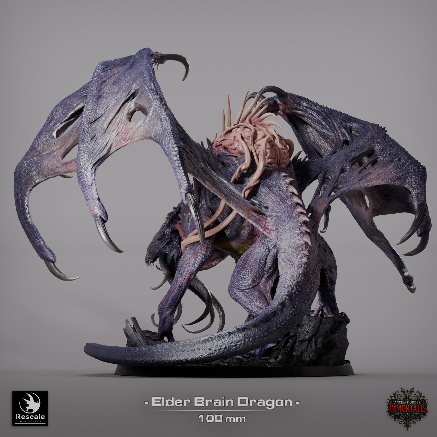 Elder Brain Dragon | D&D TTRPG Dragon Miniature | Rescale Miniatures