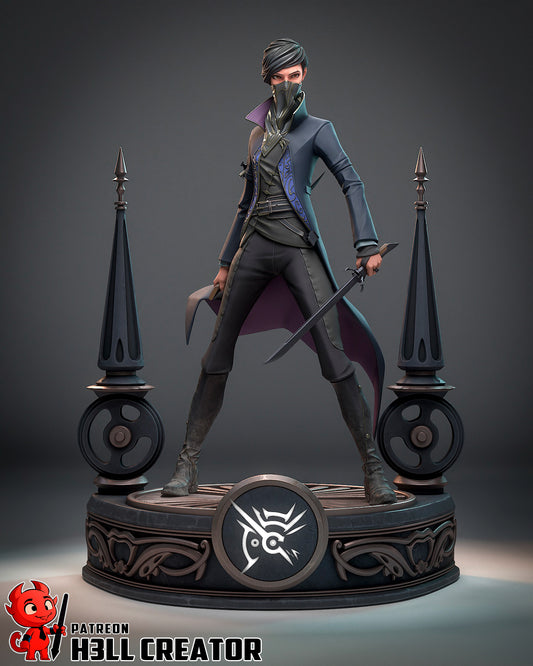 1:12 Masked Empress | Resin Garage Kit Figure Game Fan Art | h3LL creator