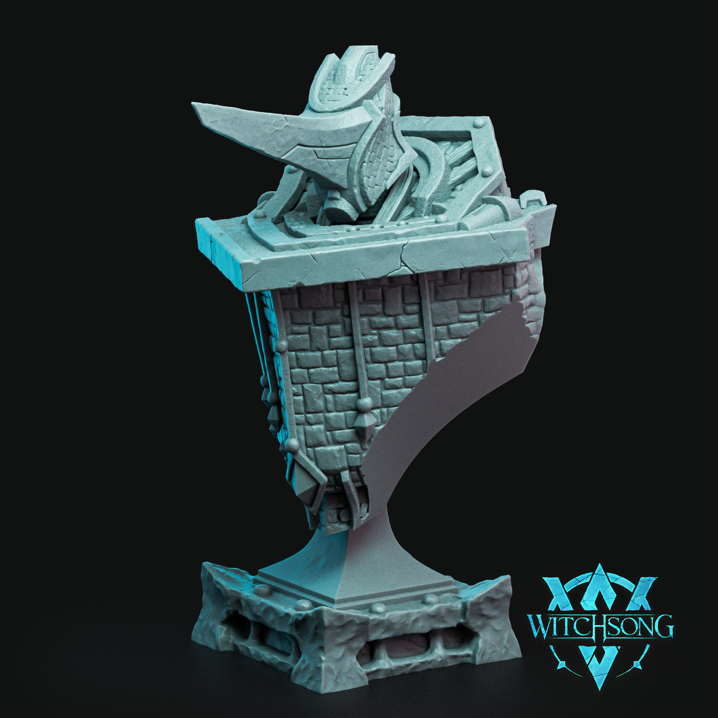 Gallant Castleguard | Mini or Bust | Monster Miniature Statue | Witchsong Miniatures