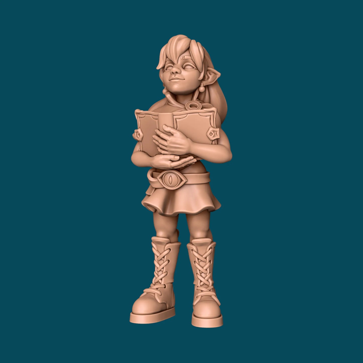 Hadrey, a Halfling Warlock | TTRPG D&D Miniature | Awkward Penguin Minis