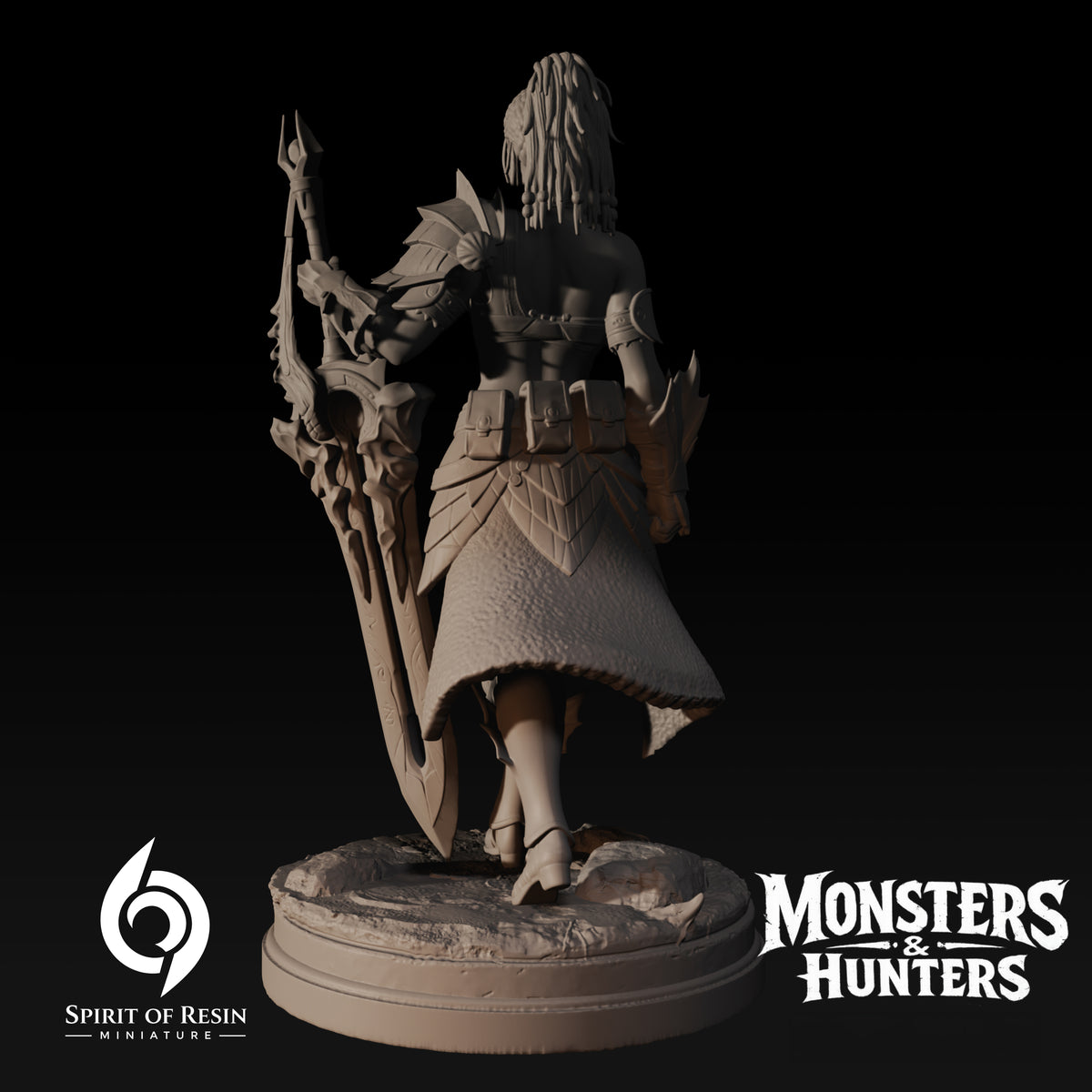 Ambra, Expedition Huntress Supervisor | Spirit of Resin Miniatures