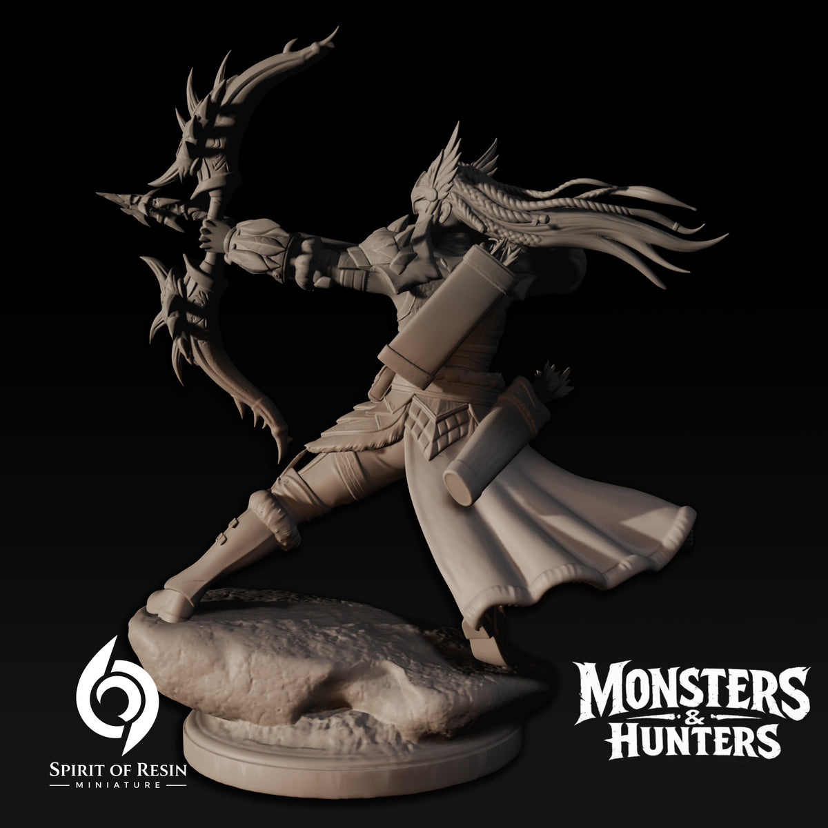 Seline, Elite Huntress Sharpshooter | Spirit of Resin Miniatures