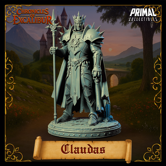 King Claudas | Chronicles of Excalibur | Tabletop D&D Miniature | Primal Collectibles