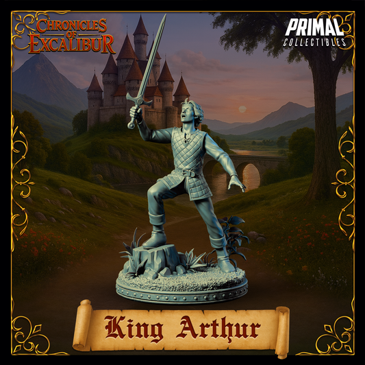 Young King Arthur | Chronicles of Excalibur | Tabletop D&D Miniature | Primal Collectibles