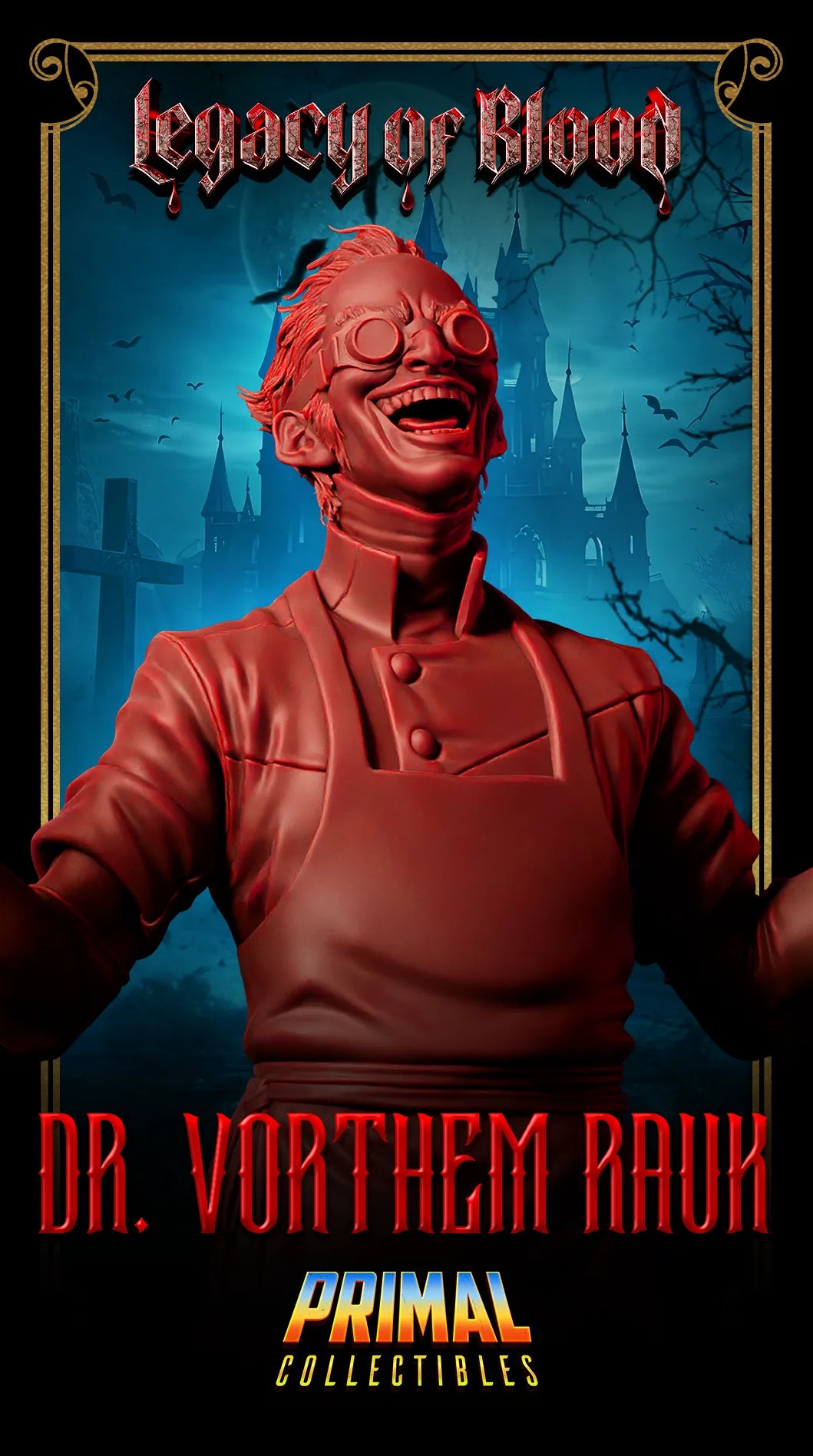 Doctor Vorthem Rauk, Frankenstein | Legacy of Blood | Tabletop Scale | TTRPG D&D Miniature | Primal Collectibles