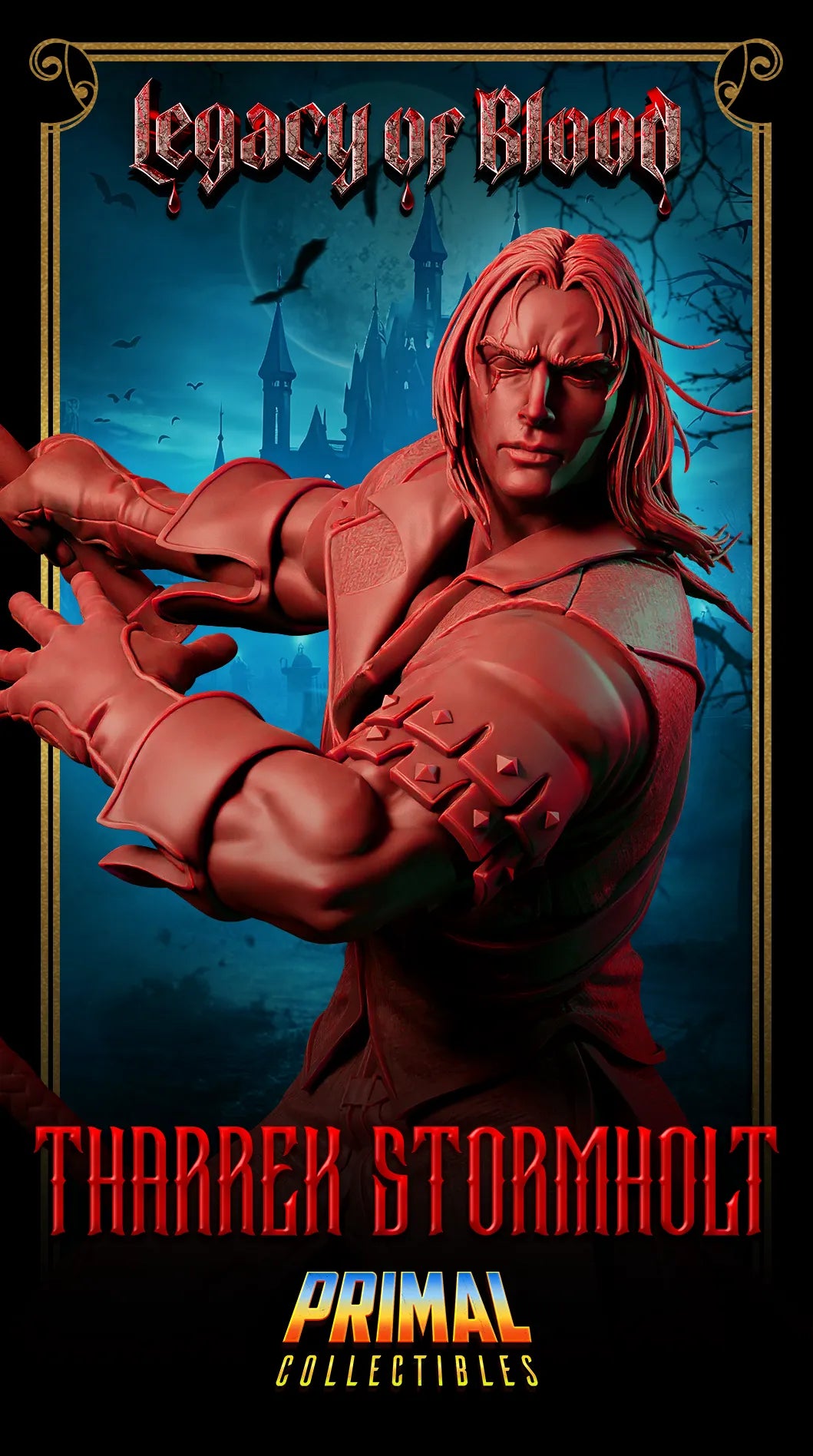 Human Tharrek Stormholt | Legacy of Blood | Tabletop D&D Miniature | Primal Collectibles